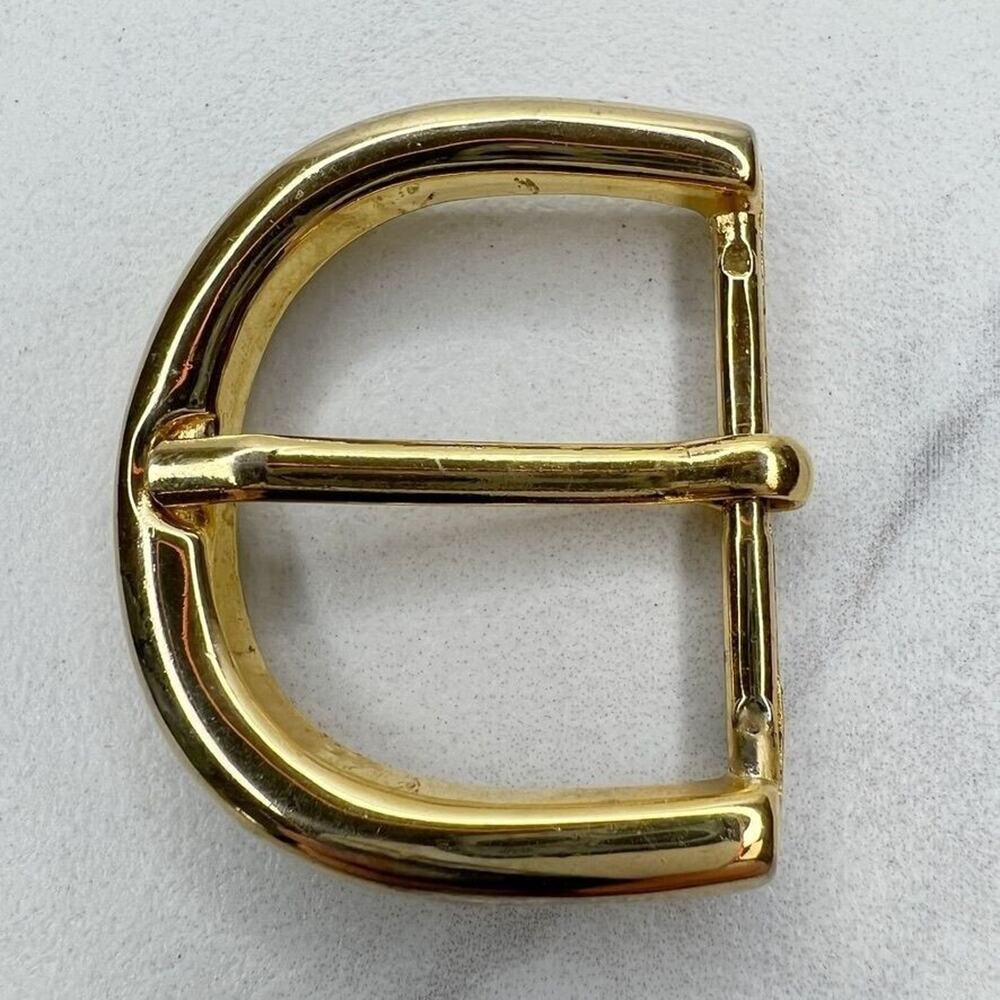 Vintage Rounded Gold Tone Simple Basic Belt Buckle